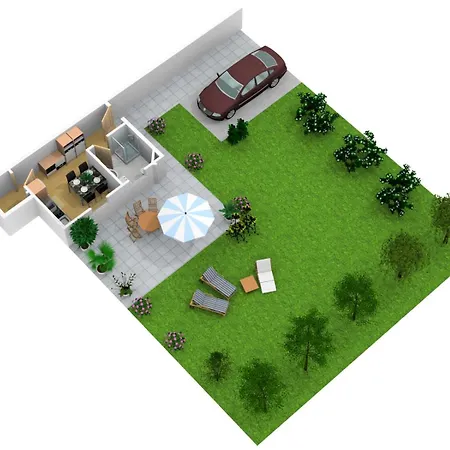 Grosse 4 Sterne Beim Boddenstrand Apartment Sundhagen-Niederhof